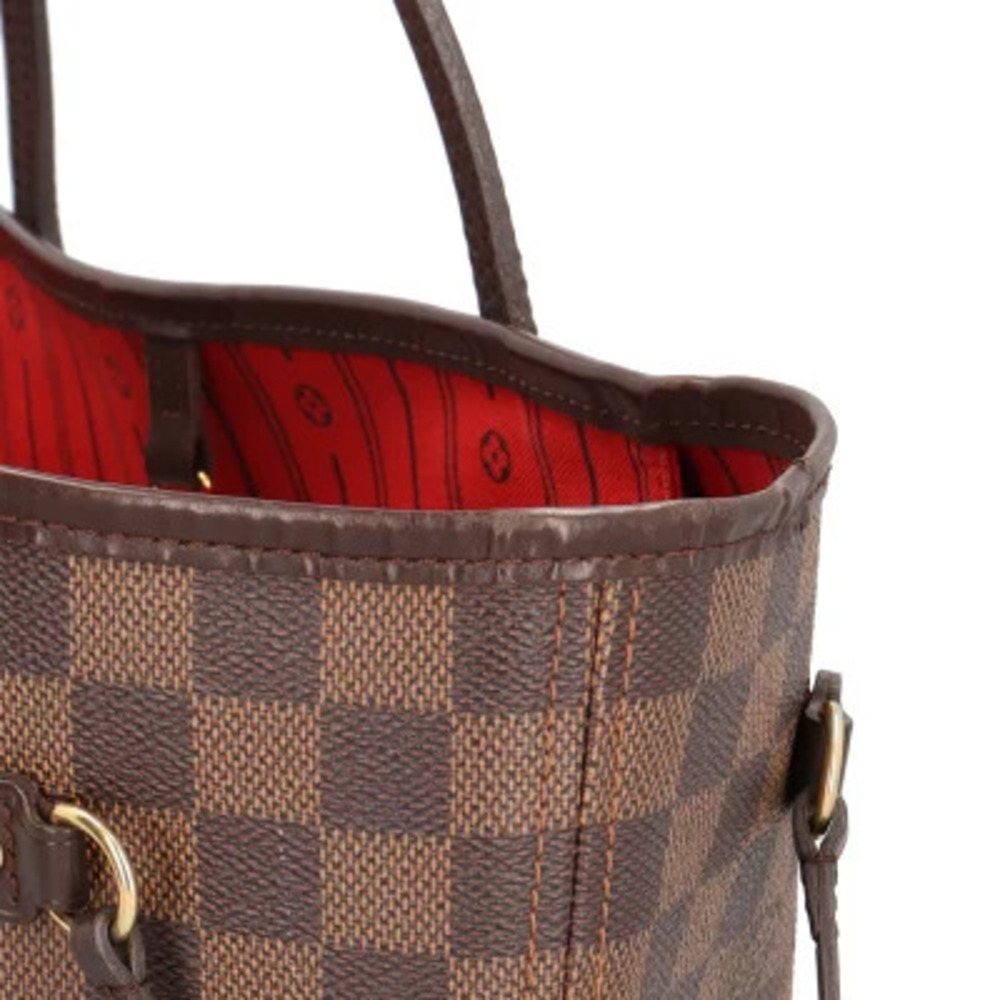 Louis Vuitton Neverfull Damier Tote Bag Canvas Brown - Picture 7 of 8